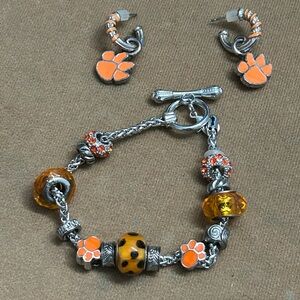 Clemson Tiger Paw Jewelry Set